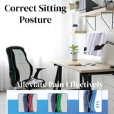 Backrest for Car Seat Back Rest Cushion for Chair Sitting Driving Support Work from Home with Memory Foam for Lumbar Pain Relief JSB BS22